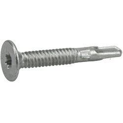 Power Pro 116148 Sheet Metal Screw, #12 Thread, 2 in L, Flat Head, Star