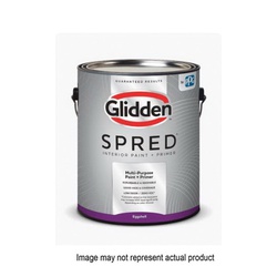 Glidden SPRED GLSIN10DB/04 Paint and Primer, Flat, Ultra Deep Base, 1 qt