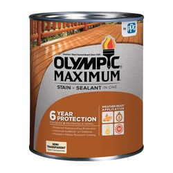 Olympic 79550A/05 Wood Stain, Neutral Base, Liquid, 5 gal