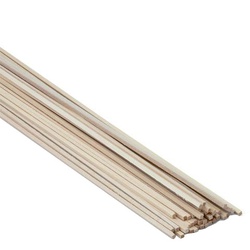 MIDWEST PRODUCTS 4044W Basswood Strip, 24 in L, 1/8 in W, 1/8 in Thick, Wood
