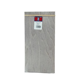 MIDWEST PRODUCTS 5120 Craft Plywood, 12 in L, 6 in W, 1/64 in Thick, Birch