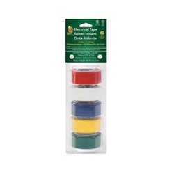 Duck 280303 Vinyl Tape, 12 ft L, 3/4 in W, Rubber/Vinyl Backing, Assorted