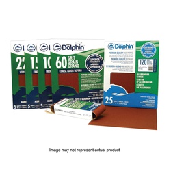 Blue Dolphin SP AO91125 120 Abrasive Sheet, 9 in W, 11 in L, 120 Grit,