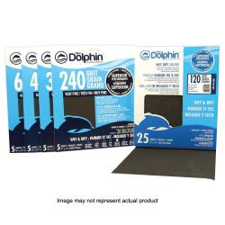 Blue Dolphin SP SC91125 240 Sandpaper, 11 in L, 9 in W, 240 Grit, Silicon