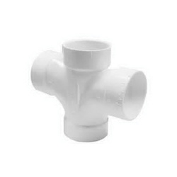 GENOVA 73520 Sanitary Tee, 2 in, Hub, PVC, SCH 40 Schedule