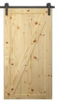 Rustic Pine Barn Door Z Style