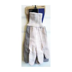 XS MERCHANDISE LW56000L Gloves, Men s, L, Cotton/Polyester, Blue