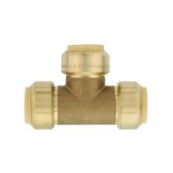 ProBite LF824 Tube Tee, 3/4 in, Push-Fit, Brass, 200 psi Pressure