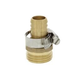 AquaPlumb 3527MC Hose Repair Coupling, 5/8 in, Male, Brass