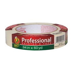 Duck Professional 1362488 Painter s Tape, 60 yd L, 0.94 in W, Beige