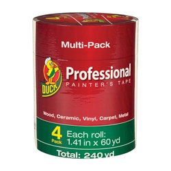 Duck Professional 1362492 Painter s Tape, 60 yd L, 1.41 in W, Beige