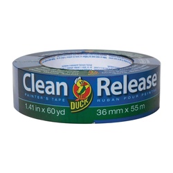 Duck Clean Release 240194 Painter s Tape, 60 yd L, 1.41 in W, Blue
