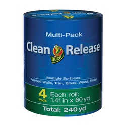 Duck Clean Release 240460 Painter s Tape, 60 yd L, 1.41 in W, Blue