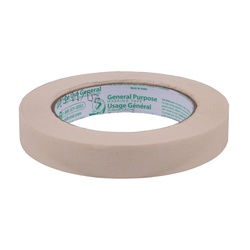 Duck 286501 Masking Tape, 60 yd L, 0.7 in W, Beige