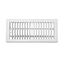 Everbilt E150MW 02X12 Floor Diffuser, 3-3/4 in L, 13-1/2 in W, Steel, White,