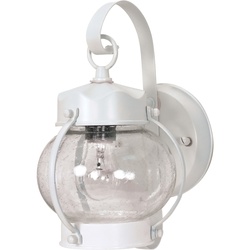 Nuvo Lighting 60-3457 Onion Wall Lantern, 60 W, Incandescent Lamp, White