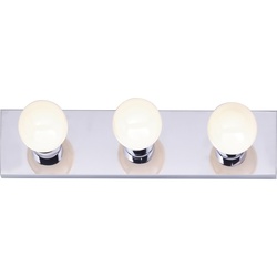 Nuvo Lighting 60-6112 Vanity Light Bar, 100 W, 3-Lamp, Incandescent Lamp,
