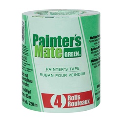 Painter s Mate 684275 Painter s Tape, 60 yd L, 1.41 in W, Green