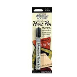 RUST-OLEUM American Accents 215123 Decorative Paint Pen, Chisel Tip, Black
