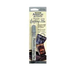 RUST-OLEUM American Accents 215191 Leafing Pen, Chisel Tip, Silver