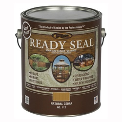 Ready Seal 112 Stain and Sealer, Natural Cedar, 1 gal, Can