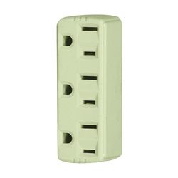 Eaton Wiring Devices 1147V-BOX Outlet Adapter, 2-Pole, 15 A, 125 V,