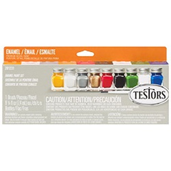 TESTORS 281231 Enamel Paint Set, 0.25 oz, Bottle