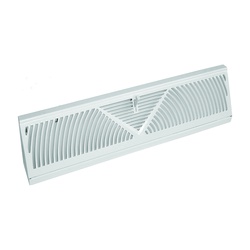Imperial RG1627-A Baseboard Diffuser, 18 in L, 2-3/4 in W, Steel, White,