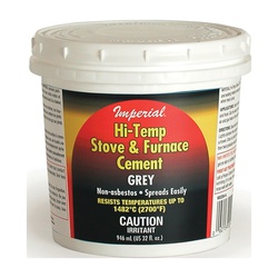 Imperial KK0284-A Stove and Furnace Cement, 32 oz Tub
