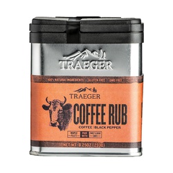 Traeger SPC172 Coffee Rub, Black Pepper, Coffee Flavor, 8.25 oz Tin