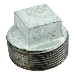Southland 511-803BG Galvanized Pipe Plug, 1/2 in, MIP, Square Head,
