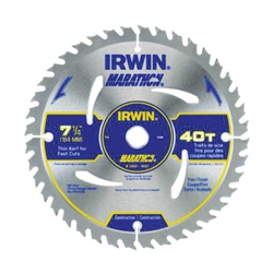 IRWIN MARATHON 14031 Circular Saw Blade, 7-1/4 in Dia, 5/8 in Arbor,