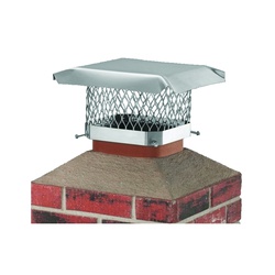 SHELTER SCSS913 Chimney Cap, Stainless Steel, Fits Duct Size 7-1/2 x 11-1/2