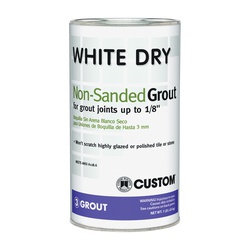CUSTOM WDG1-6 Polymer-Modified Grout, Powder, Characteristic, White, 1 lb
