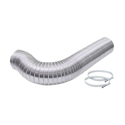 Lambro 3120L Flexible Semi-Rigid Duct Kit, 4 in, 8 ft L, Aluminum