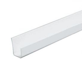 8 ft White Vinyl Corner J-Bead
