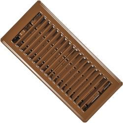 Imperial RG0148 Floor Register, 3-1/2 in L, 11-1/4 in W, Steel, Brown
