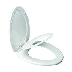 BEMIS 183SLOWA Toilet Seat Elongated Molded Wood White Twist Hinge