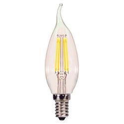 Satco S8614 LED Bulb, Decorative, CA11 Lamp, 40 W Equivalent, E12 Lamp Base,