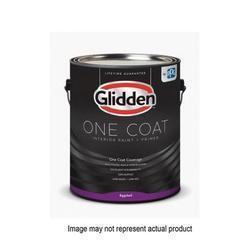 Glidden ONE COAT GLOIN10WB/01 Paint and Primer, Flat, White, 1 gal