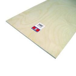 MIDWEST PRODUCTS 5316 Craft Plywood, 24 in L, 12 in W, 1/4 in Thick, Wood