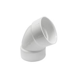 GENOVA 700 70940 Drain Pipe Elbow, 4 in, Hub, 60 deg Angle, PVC, SCH 40