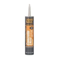 Liquid Nails CR-805 Concrete and Mortar Repair, Concrete Gray, Liquid, 10.3