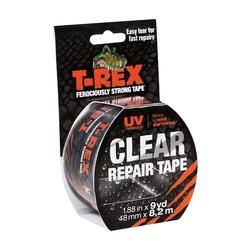 T-Rex 241535 Repair Tape, 9 yd L, 1.88 in W, Clear