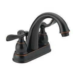 DELTA Windemere B2596LF-OB Bathroom Faucet, 1.2 gpm, 2-Faucet Handle, Brass,