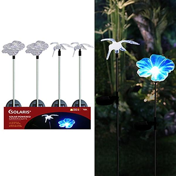 Solar Flower & Hummingbird Stake