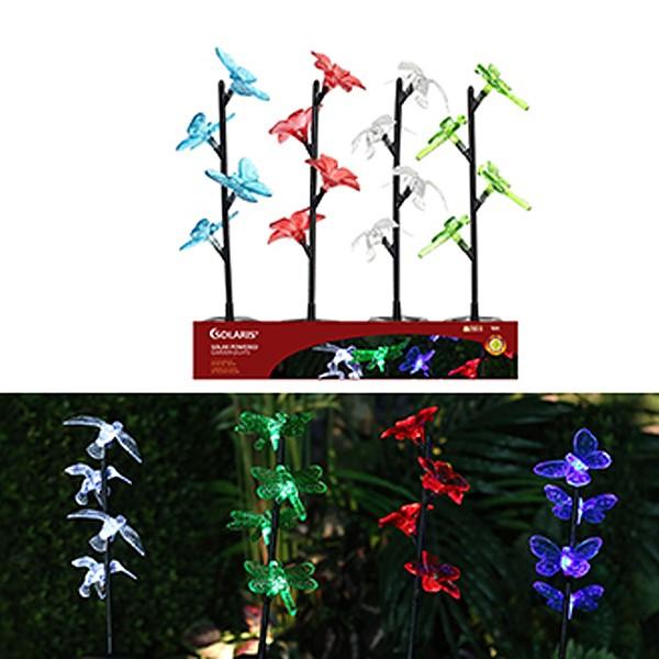 Solar Mini Four Topper Garden Stake