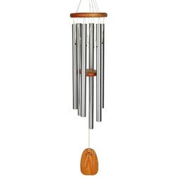 Woodstock Chimes SIGNATURE AGLS Amazing Grace Chime, Aluminum/Wood, Silver