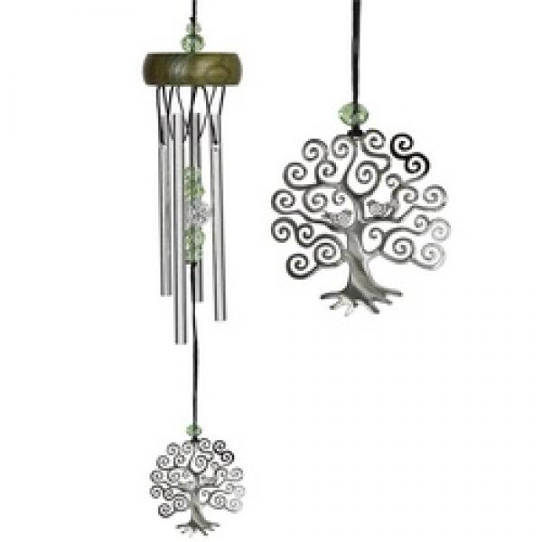 Woodstock Chimes Signature WCFTL Wind Chime, Tree of Life, Brass/Wood,