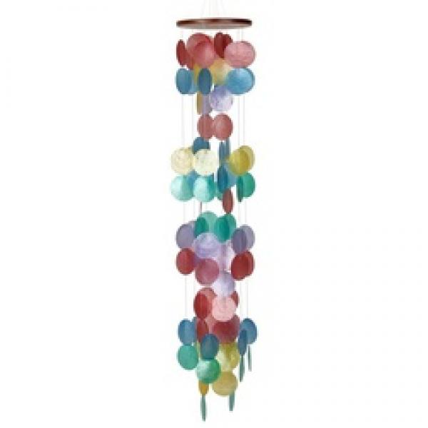 Woodstock Chimes CWH Wind Chime, Capiz Cascade, Multi-Color